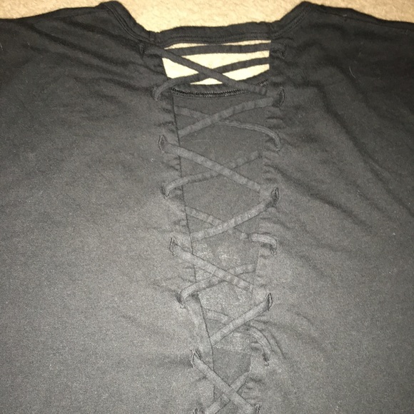 PINK Black Crossback Campus T-shirt - Picture 5 of 5